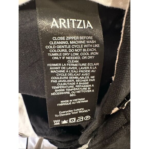 Aritzia Effortless Pant Black Cruise Linen Blend, size 4 - Picture 6 of 9